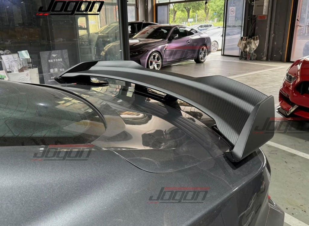 GT S650 Matte Carbon Rear Air Spoilers Wing For Ford Mustang S650 Dark Horse 24+