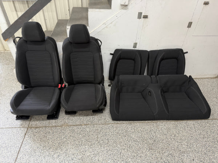 Home / Uncategorized / 2015-2017 Ford Mustang GT Black Cloth Seats Coupe Front Rear Power Seats