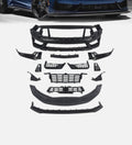 For Ford Mustang 2024-2025 Up Front Bumper Cover Grille Kit Dark Horse Style