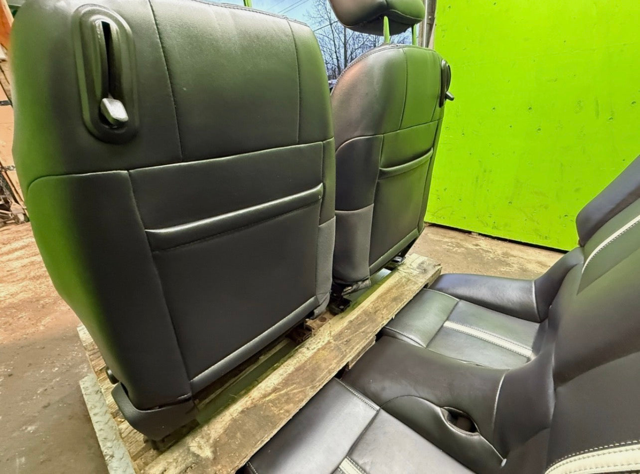 2011 FORD MUSTANG GT CONVERTIBLE FRONT REAR BLACK LEATHER SEATS 10 11 12 13 14