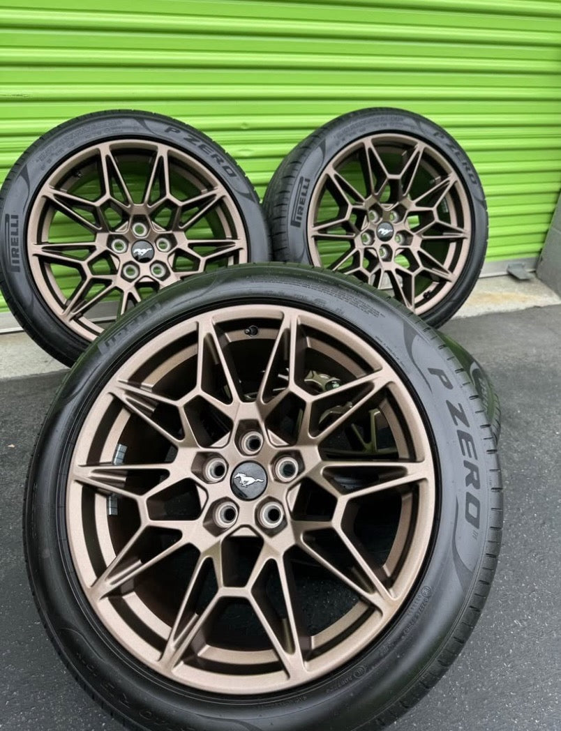 Home / WHEELS AND TYRES / NEW OEM Ford Mustang GT Track Performance Wheels Factory Bronze