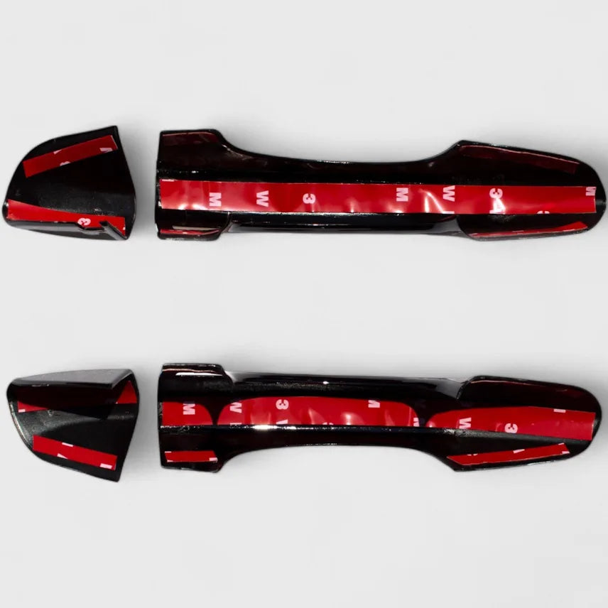 Chrome Delete Gloss Black Door Handle Cover with Smart Key