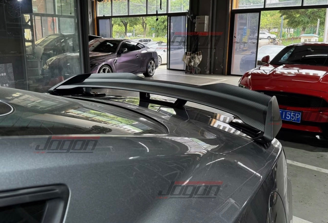 GT S650 Matte Carbon Rear Air Spoilers Wing For Ford Mustang S650 Dark Horse 24+