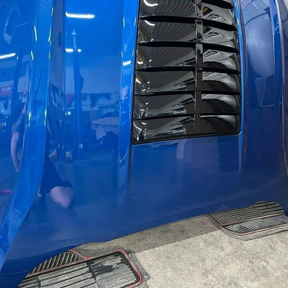 Home / BODY PARTS / 2018 2019 2020 2021 Mustang GT GT500 Style Aluminum Hood MP Concepts Blue