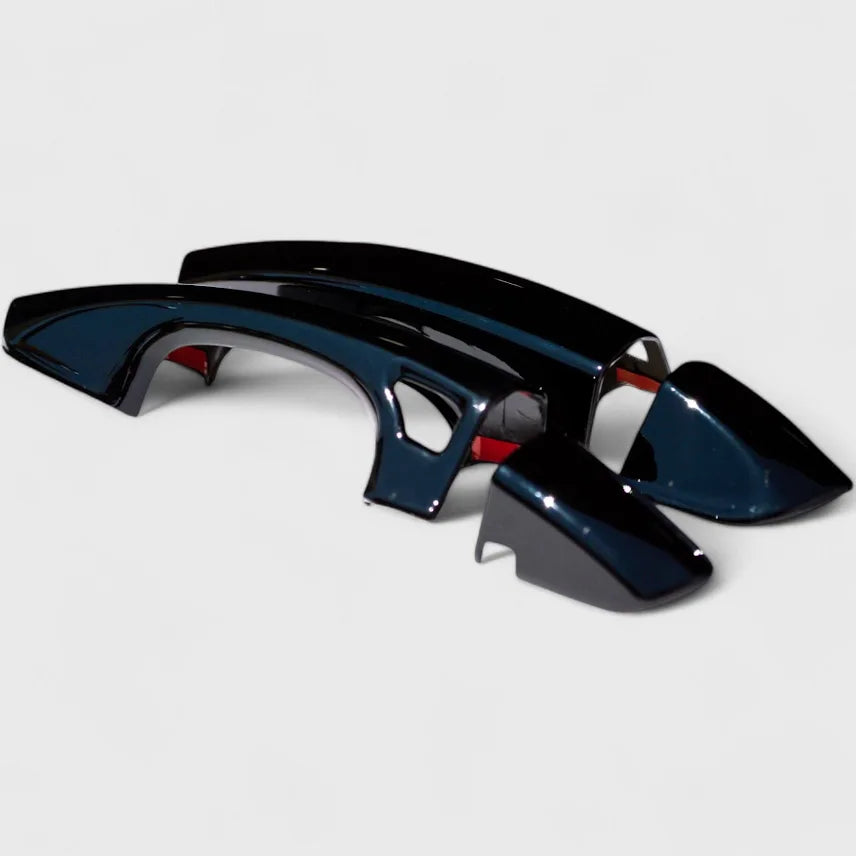 Chrome Delete Gloss Black Door Handle Cover with Smart Key