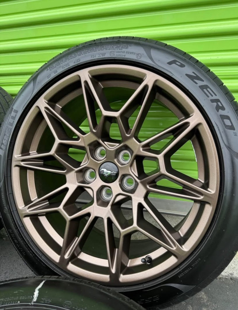 Home / WHEELS AND TYRES / NEW OEM Ford Mustang GT Track Performance Wheels Factory Bronze