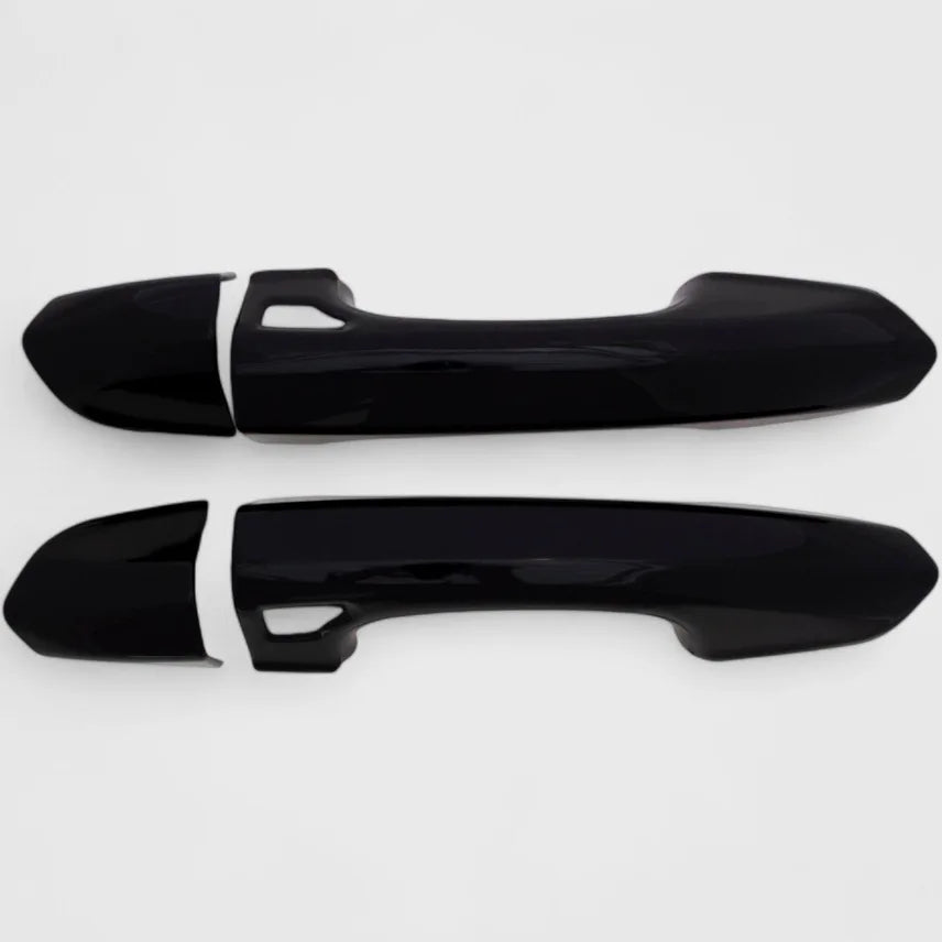 Chrome Delete Gloss Black Door Handle Cover with Smart Key