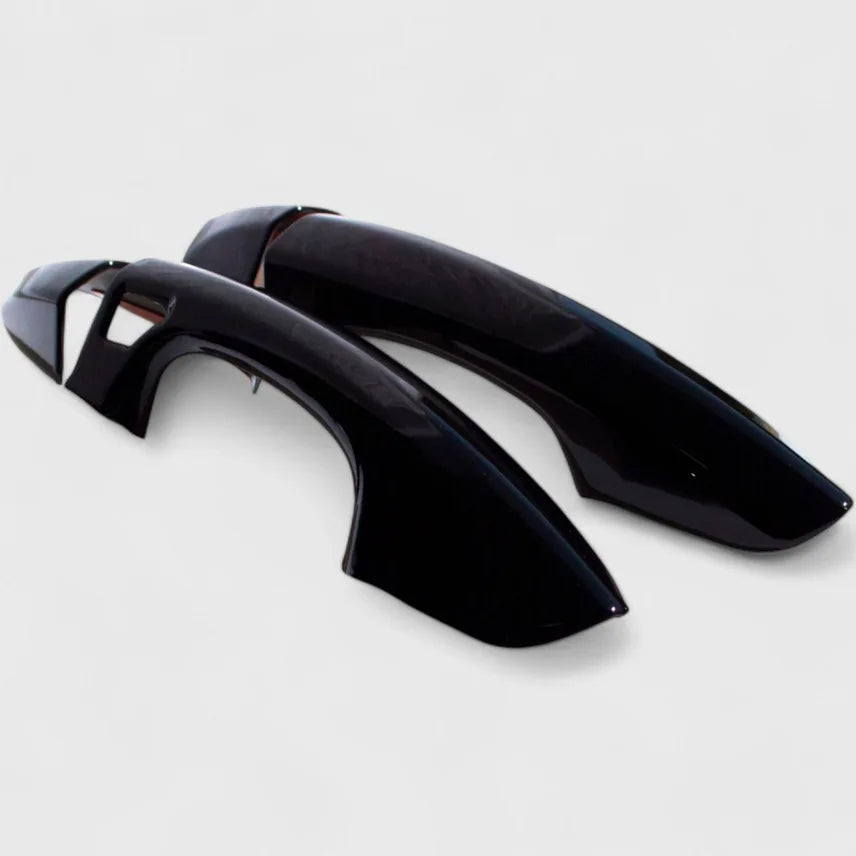 Chrome Delete Gloss Black Door Handle Cover with Smart Key
