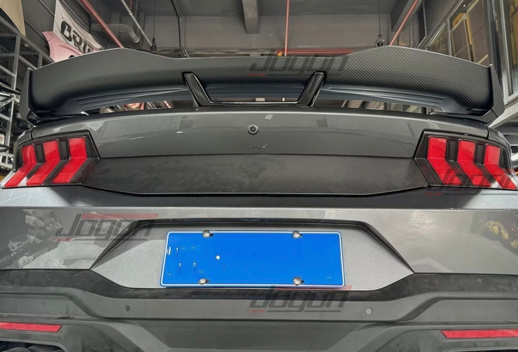 GT S650 Matte Carbon Rear Air Spoilers Wing For Ford Mustang S650 Dark Horse 24+