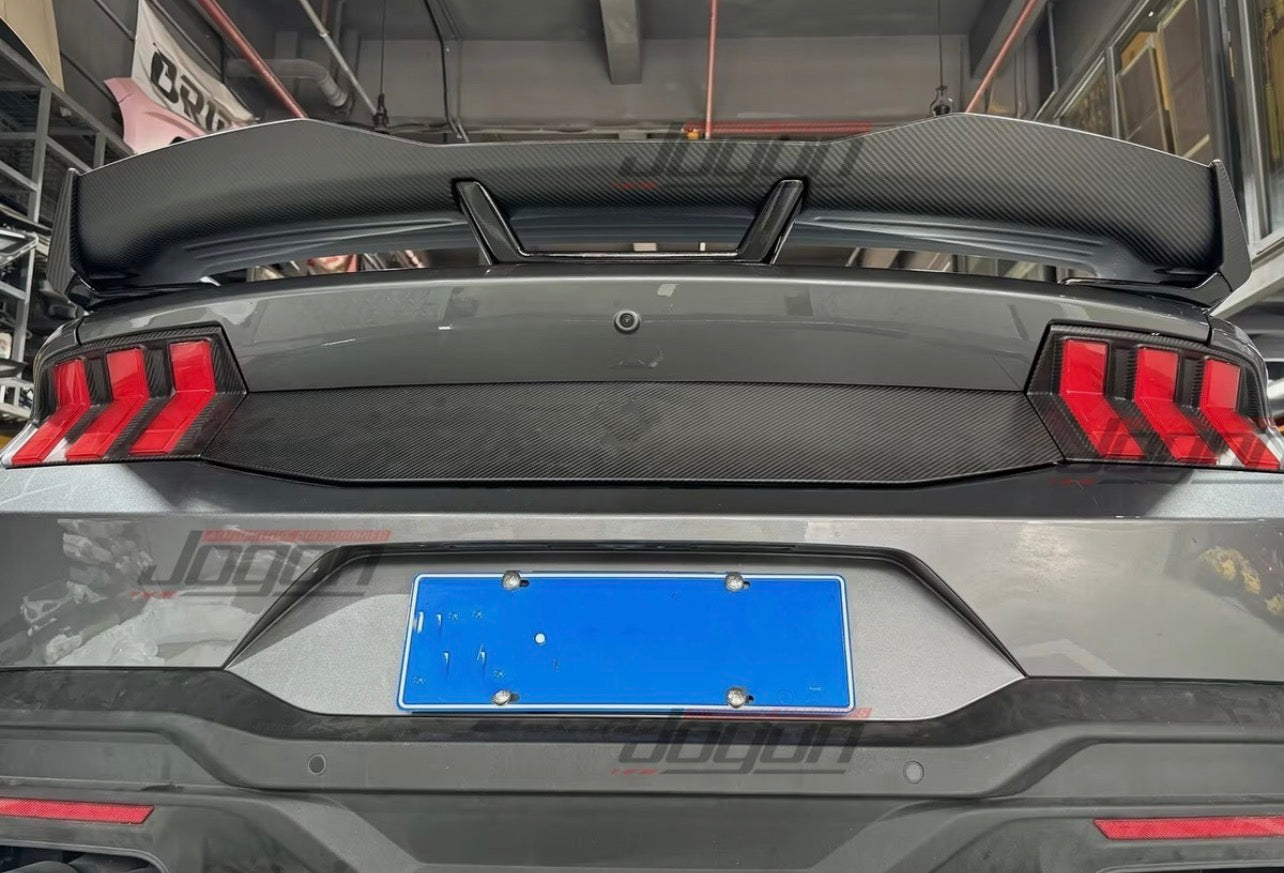 GT S650 Matte Carbon Rear Air Spoilers Wing For Ford Mustang S650 Dark Horse 24+