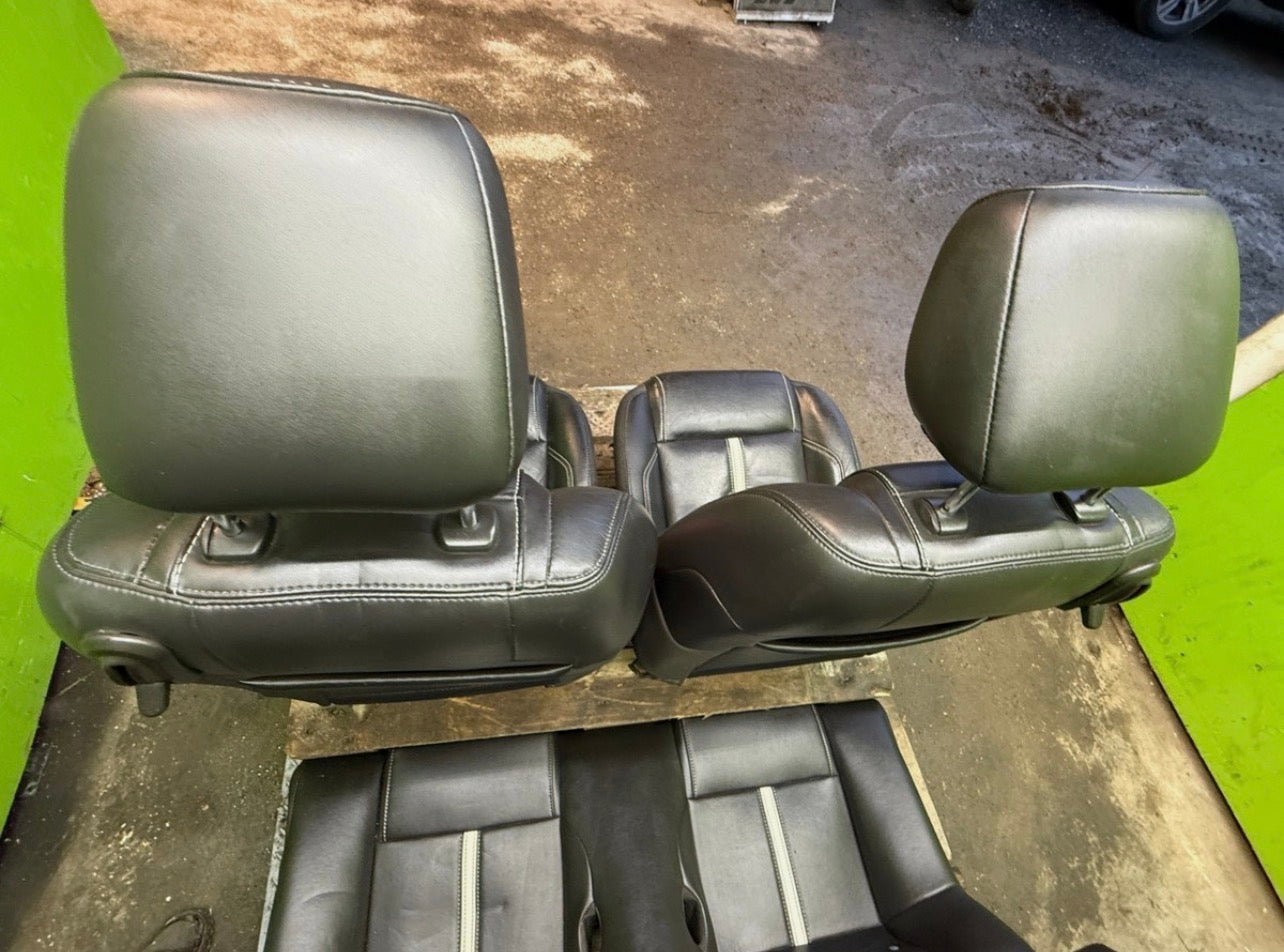 2011 FORD MUSTANG GT CONVERTIBLE FRONT REAR BLACK LEATHER SEATS 10 11 12 13 14