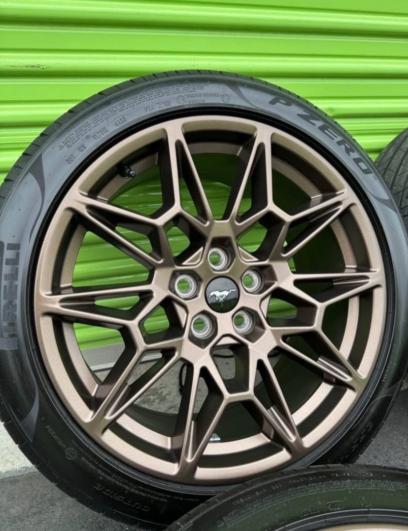 Home / WHEELS AND TYRES / NEW OEM Ford Mustang GT Track Performance Wheels Factory Bronze