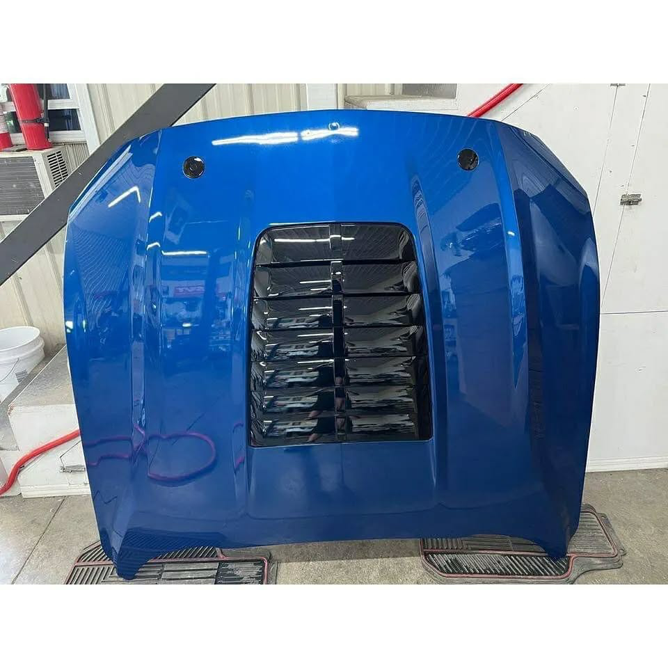 Home / BODY PARTS / 2018 2019 2020 2021 Mustang GT GT500 Style Aluminum Hood MP Concepts Blue