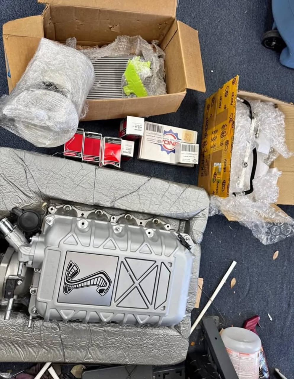 Home / Supercharger / Mustang S550 GT Supercharger & extras\n\nCame off a 2022 car, removed at 2k miles